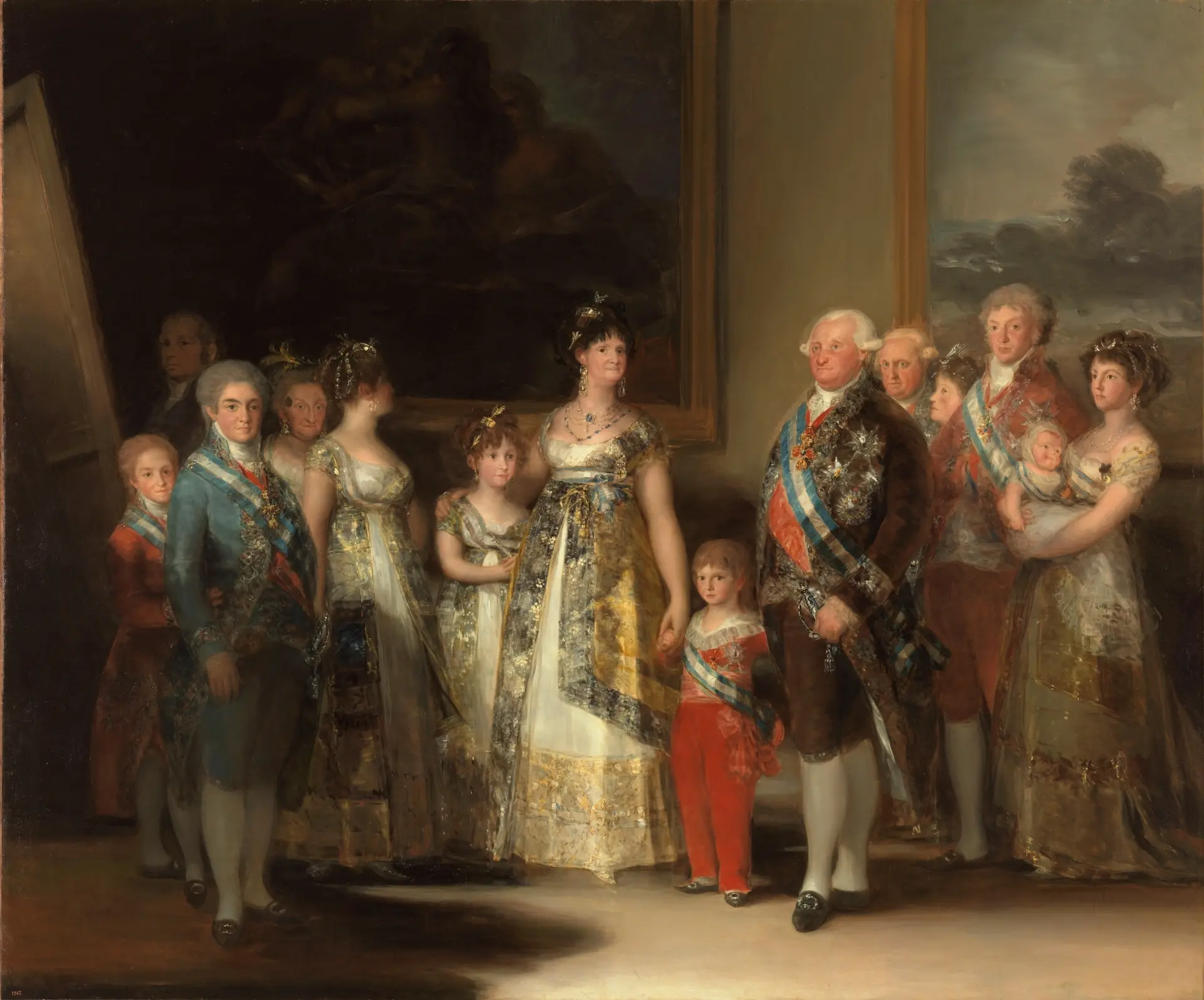 carlos iv museo del prado - Dónde se pintó el cuadro de la familia de Carlos IV