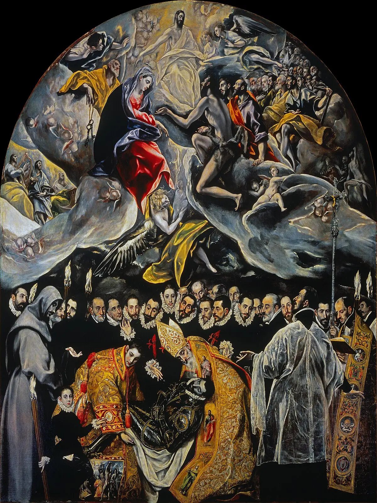 el entierro del conde de orgaz museo del prado - Qué representa el cuadro del Entierro del Conde de Orgaz